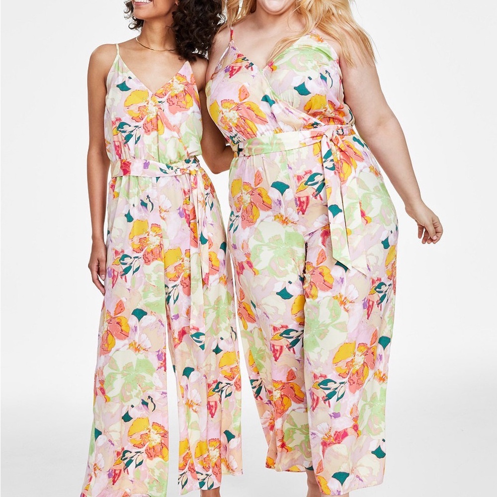 Floral Sleeveless Jumpsuit
